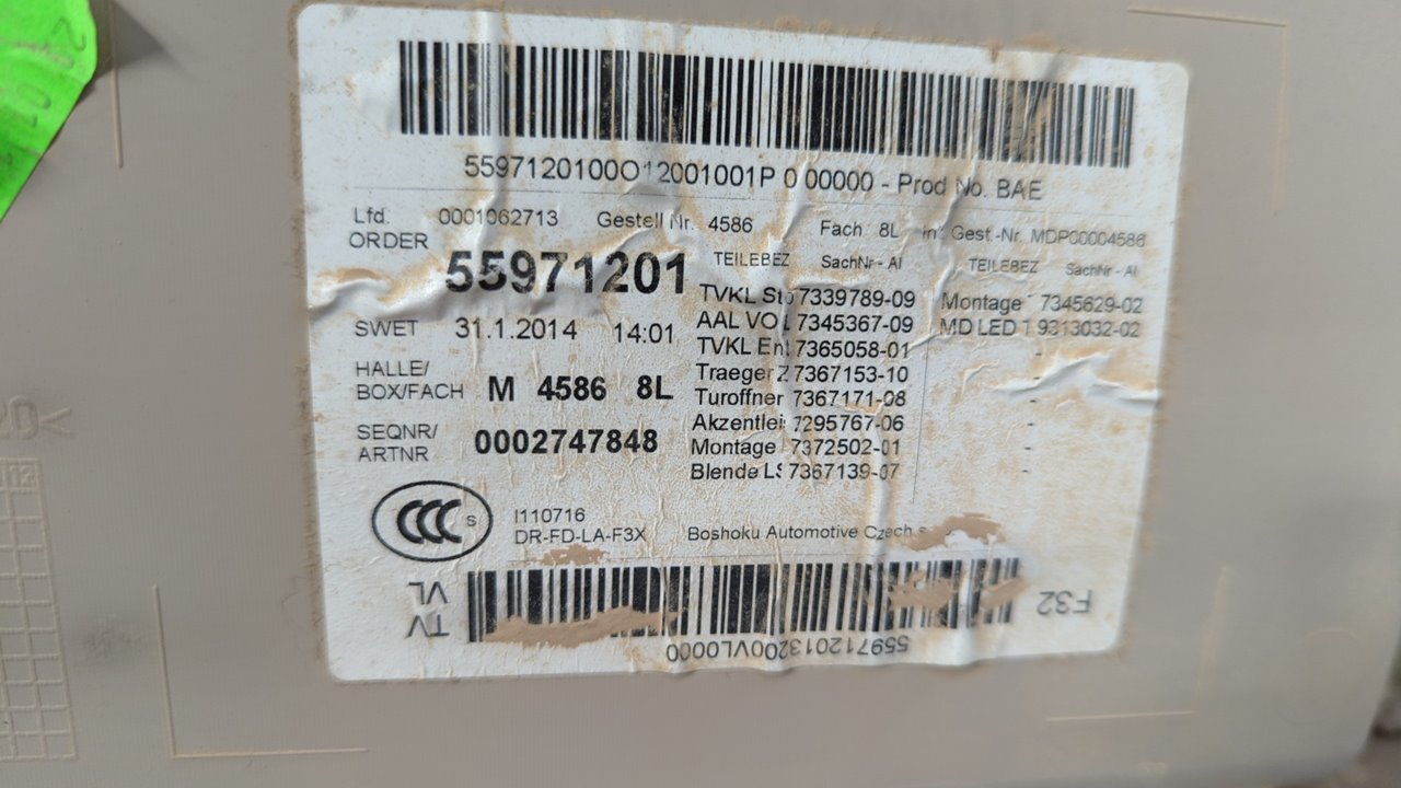 GUARNECIDO PUERTA DELANTERA IZQUIERDA BMW SERIE 4 COUPE (F32) - vista 3