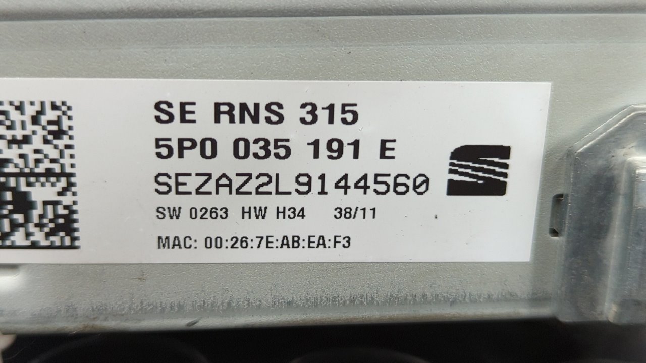 SISTEMA NAVEGACION GPS SEAT LEON (1P1) - vista 2