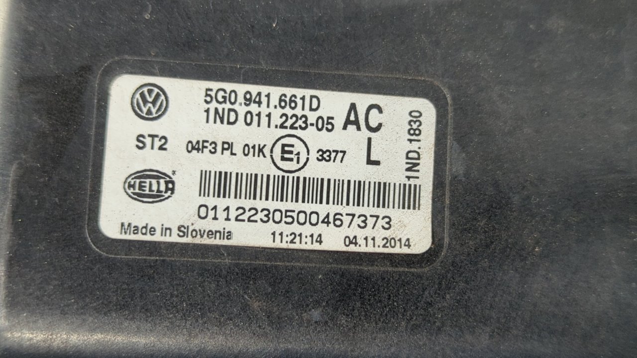 FARO ANTINIEBLA IZQUIERDO VOLKSWAGEN GOLF VII LIM. (5G1) - vista 3