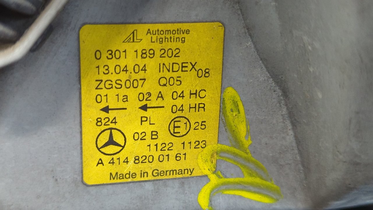 FARO DERECHO MERCEDES-BENZ VANEO (W414) FURGONETA COMPACTA - vista 8