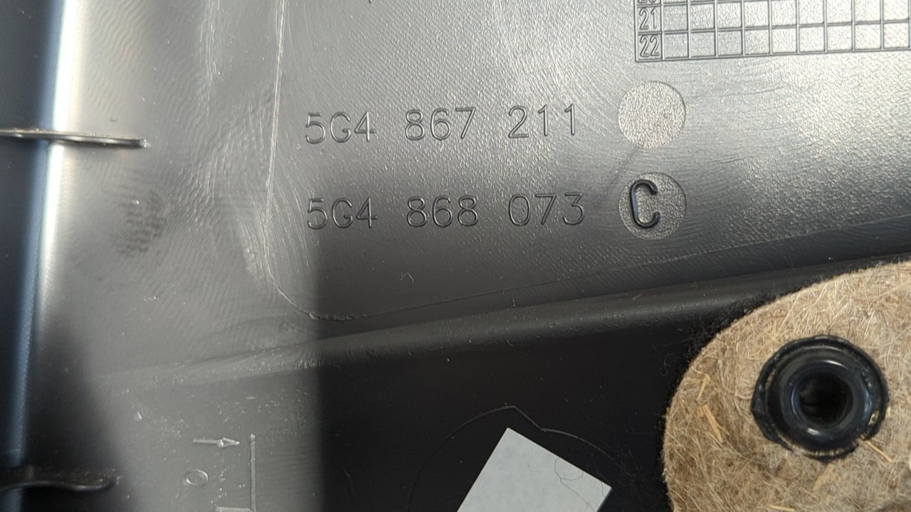 GUARNECIDO PUERTA TRASERA IZQUIERDA VOLKSWAGEN GOLF VII LIM. (5G1) - vista 3