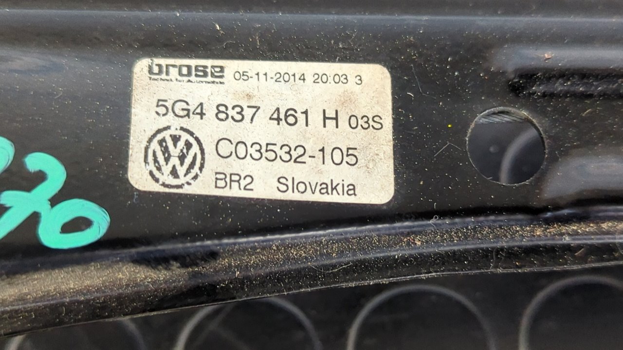 ELEVALUNAS DELANTERO IZQUIERDO VOLKSWAGEN GOLF VII LIM. (5G1) - vista 8