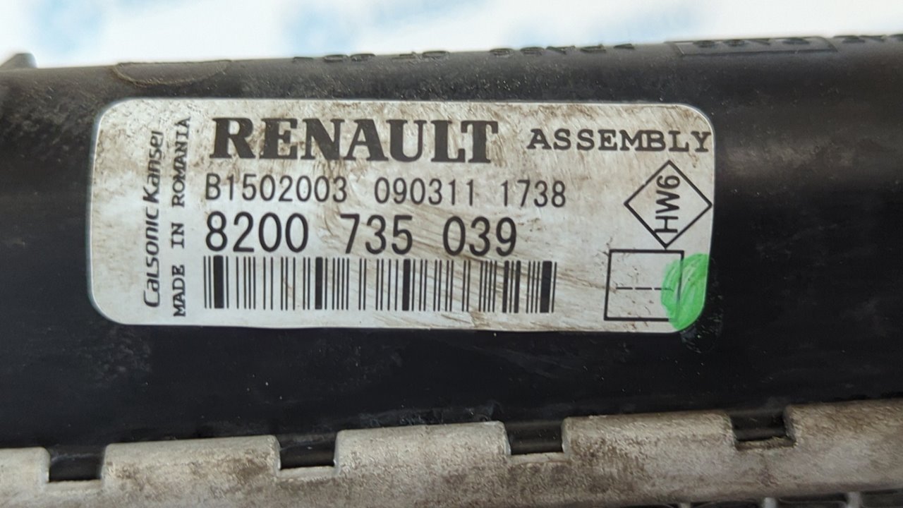 RADIADOR AGUA DACIA SANDERO - vista 7