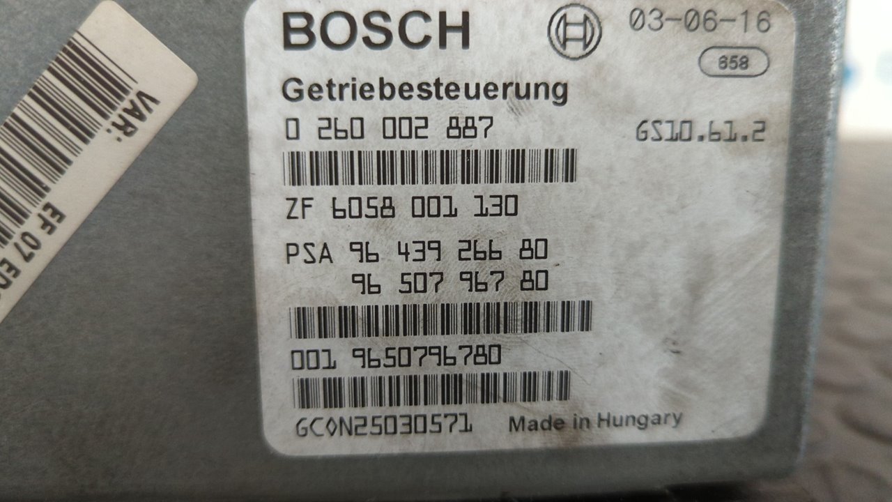 CENTRALITA CAMBIO AUTOMATICO CITROEN C5 BREAK - vista 3