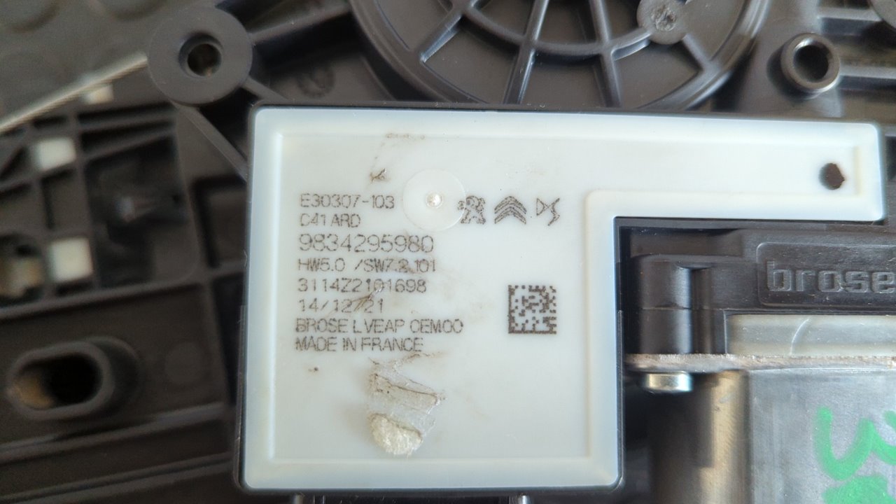 ELEVALUNAS TRASERO DERECHO CITROEN E-C4 - vista 5