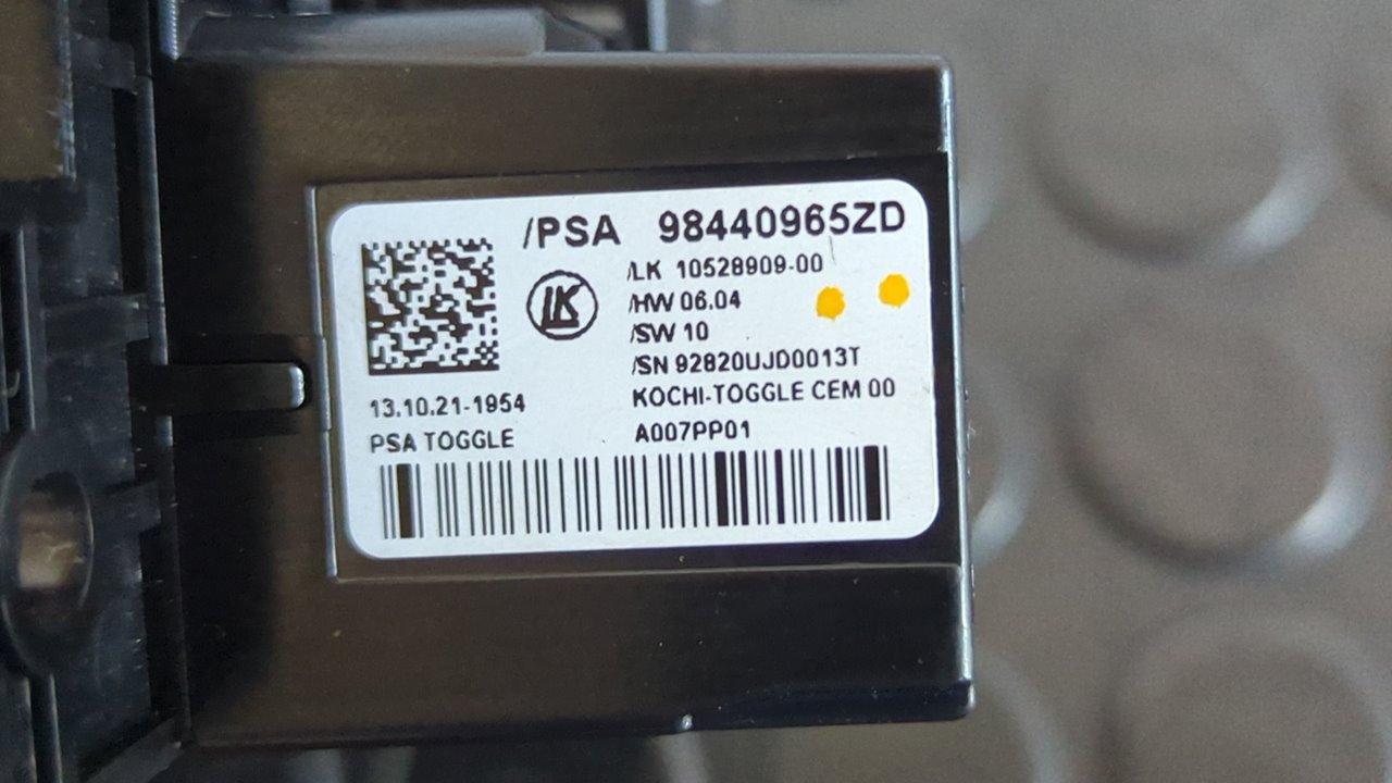 PALANCA CAMBIO CITROEN E-C4 - vista 8