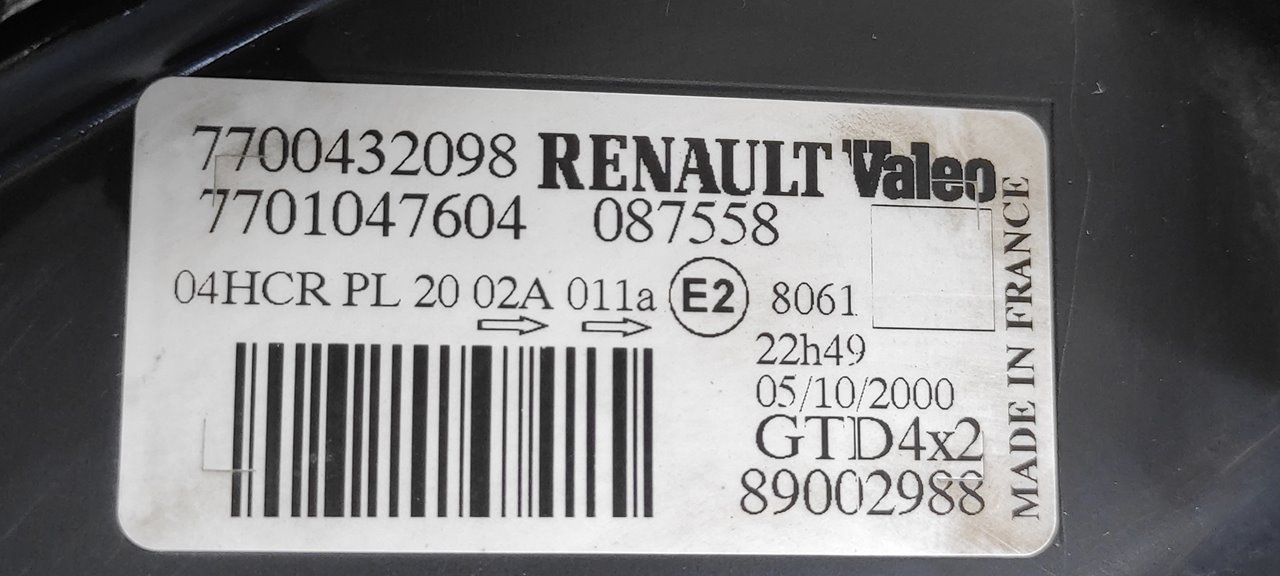 FARO IZQUIERDO RENAULT MEGANE I SCENIC (JA0) - vista 4