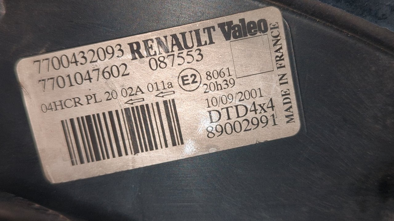 FARO DERECHO RENAULT SCENIC RX4 (JA0) - vista 3