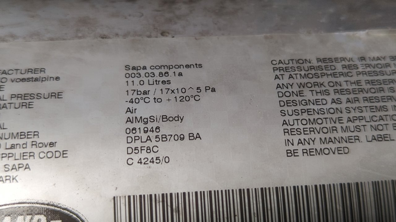 ACUMULADOR CENTRAL AMORTIGUACION LAND ROVER RANGE ROVER SPORT - vista 5