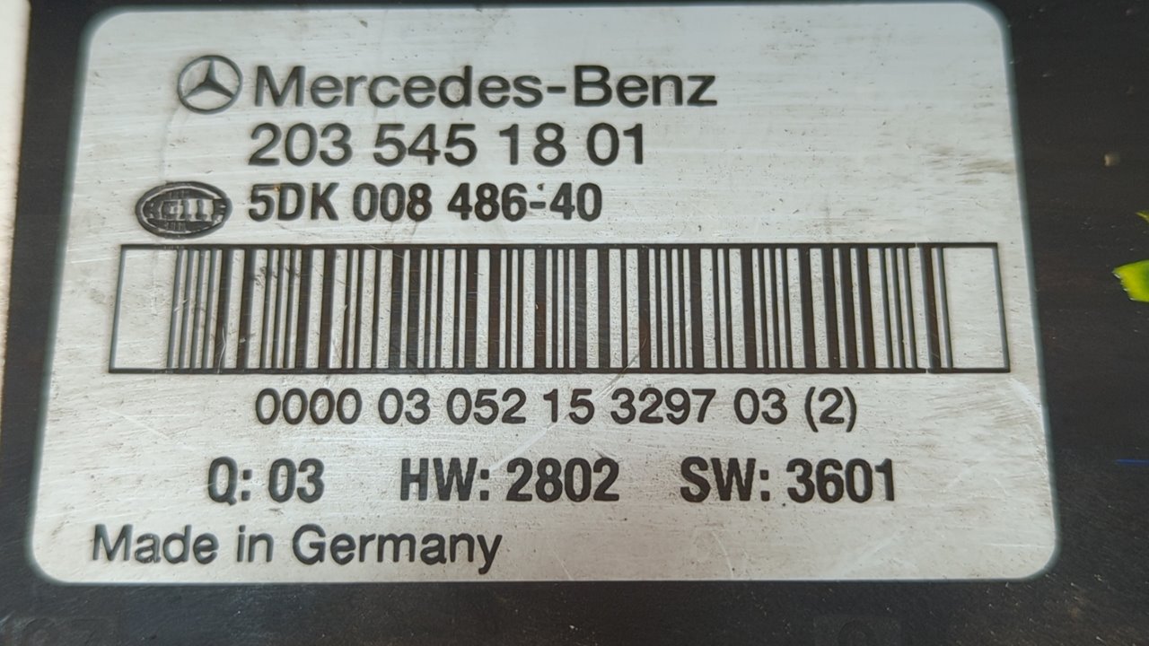 CAJA RELES / FUSIBLES MERCEDES-BENZ CLASE C (W203) BERLINA - vista 9