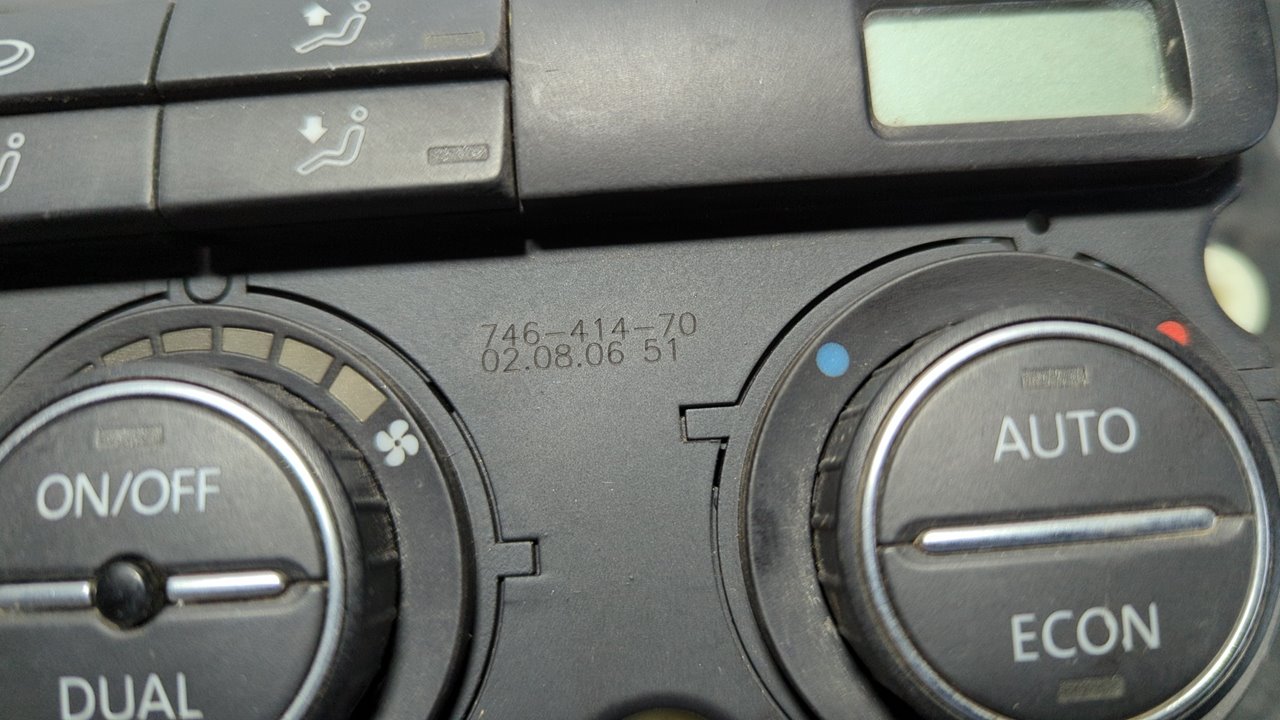 MANDO CLIMATIZADOR VOLKSWAGEN GOLF V BERLINA (1K1) - vista 9