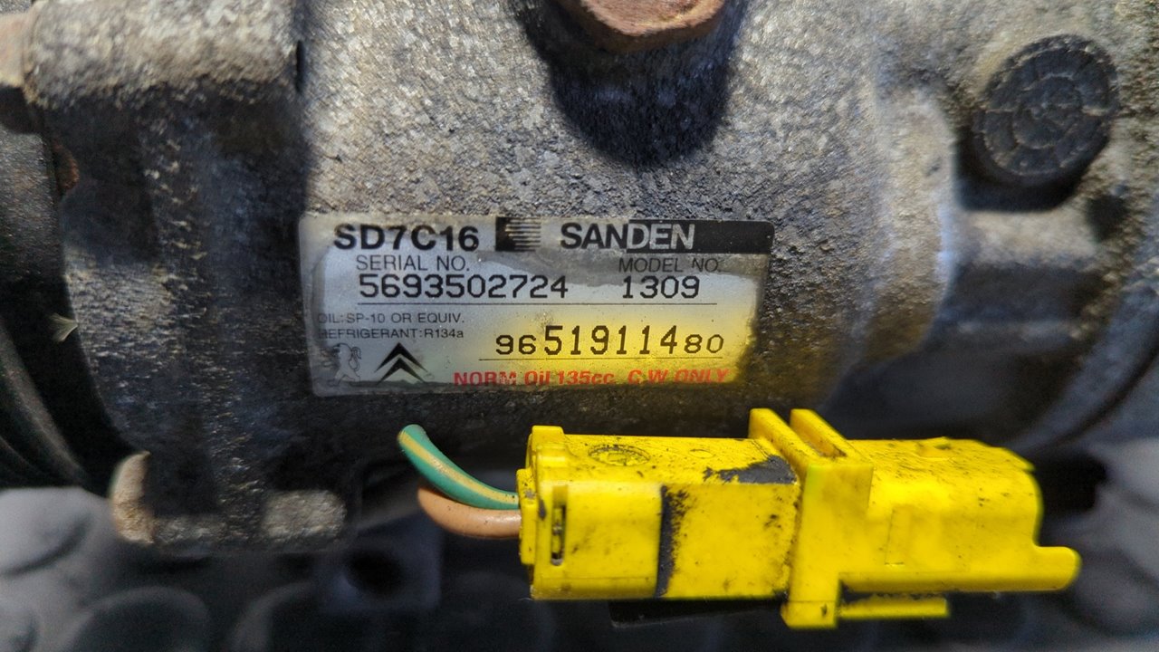 COMPRESOR AIRE ACONDICIONADO CITROEN C4 PICASSO - vista 8