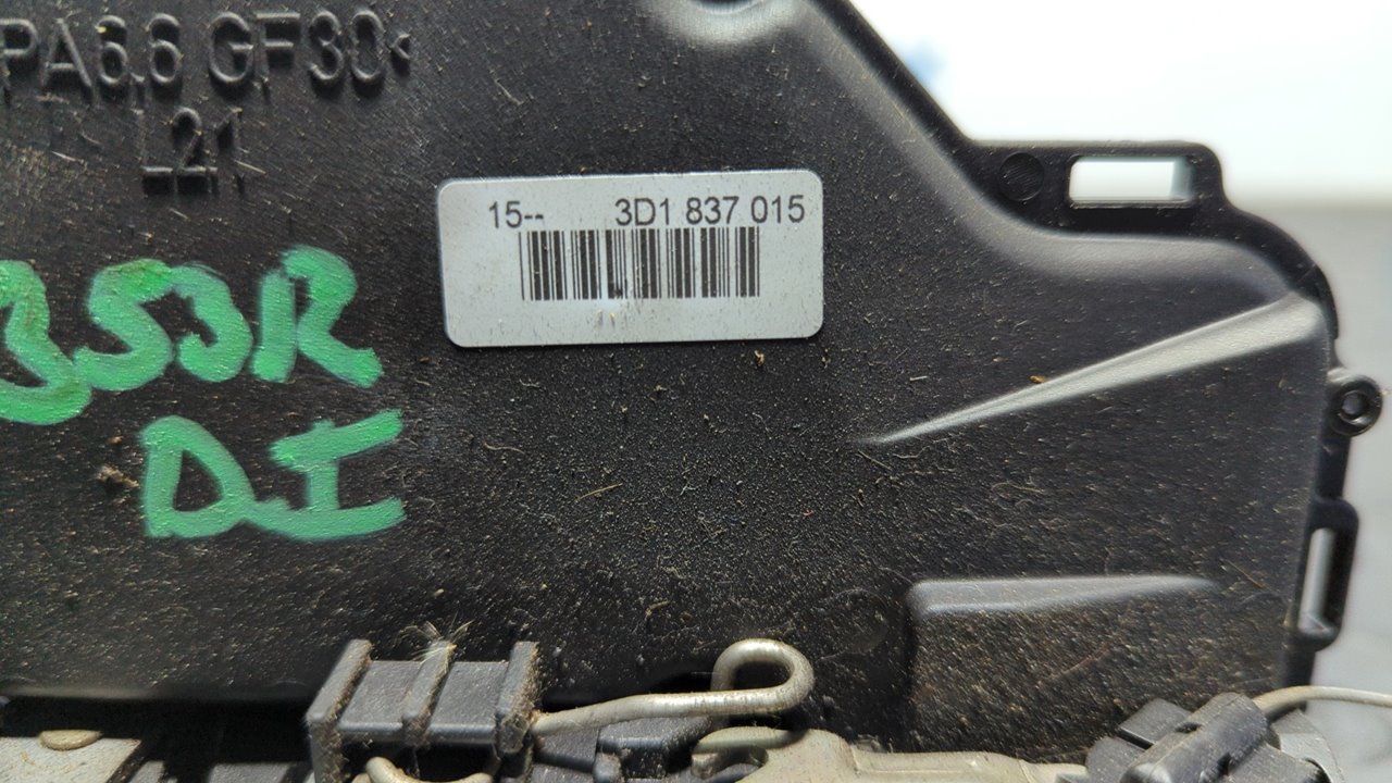 CERRADURA PUERTA DELANTERA IZQUIERDA VOLKSWAGEN GOLF PLUS (521) - vista 3