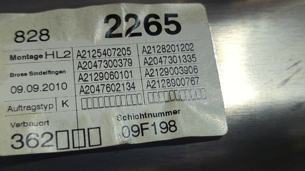 ELEVALUNAS TRASERO IZQUIERDO MERCEDES-BENZ CLASE E (W212) FAMILIAR - vista 2