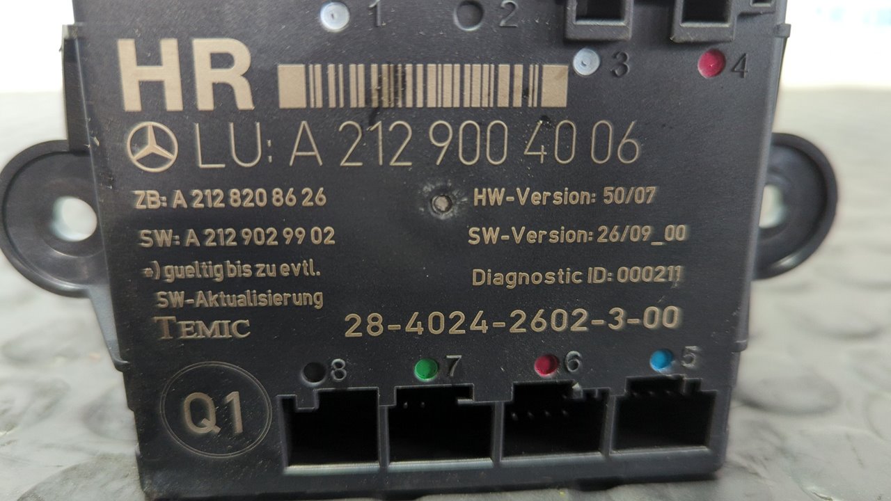 MODULO CONFORT MERCEDES-BENZ CLASE E (W212) FAMILIAR - vista 9