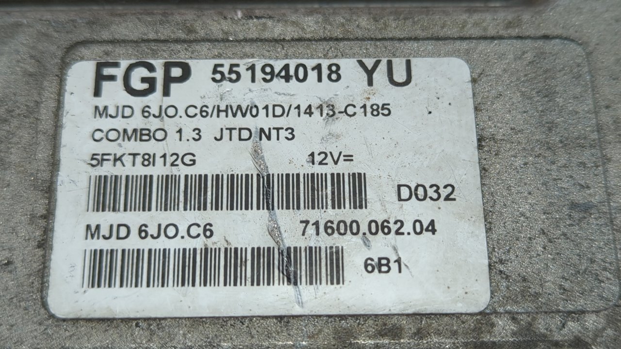 CENTRALITA MOTOR UCE OPEL COMBO (CORSA C) - vista 4