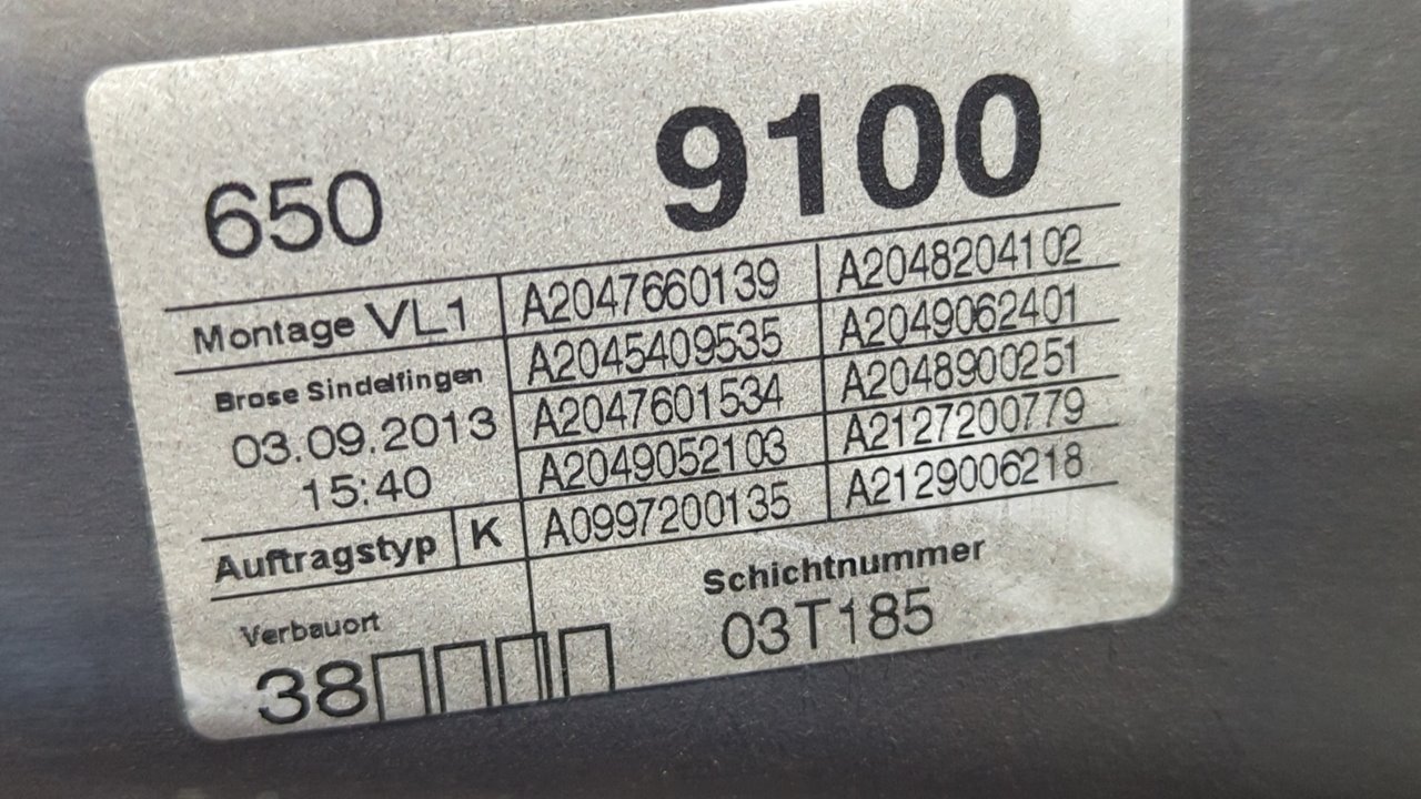 ELEVALUNAS DELANTERO IZQUIERDO MERCEDES-BENZ CLASE C (W204) LIM. - vista 2