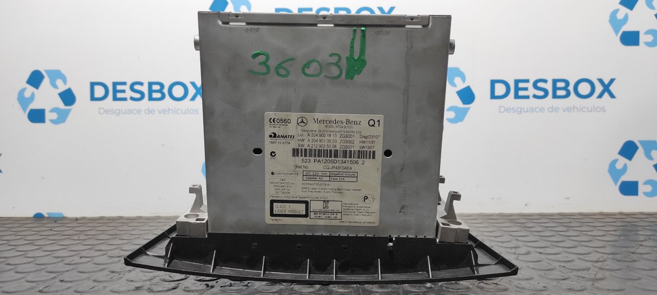 SISTEMA AUDIO / RADIO CD MERCEDES-BENZ CLASE C (W204) LIM. - vista 7