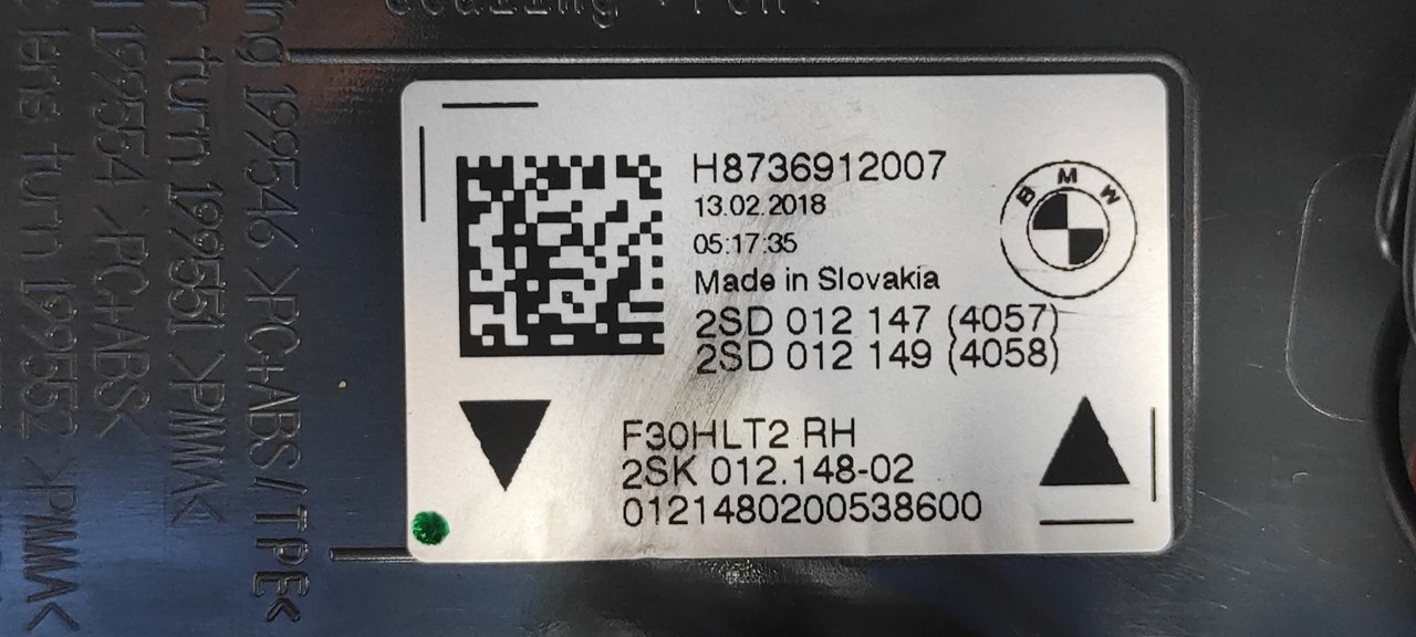 PILOTO PORTON DERECHO BMW SERIE 3 LIM. (F30) - vista 4