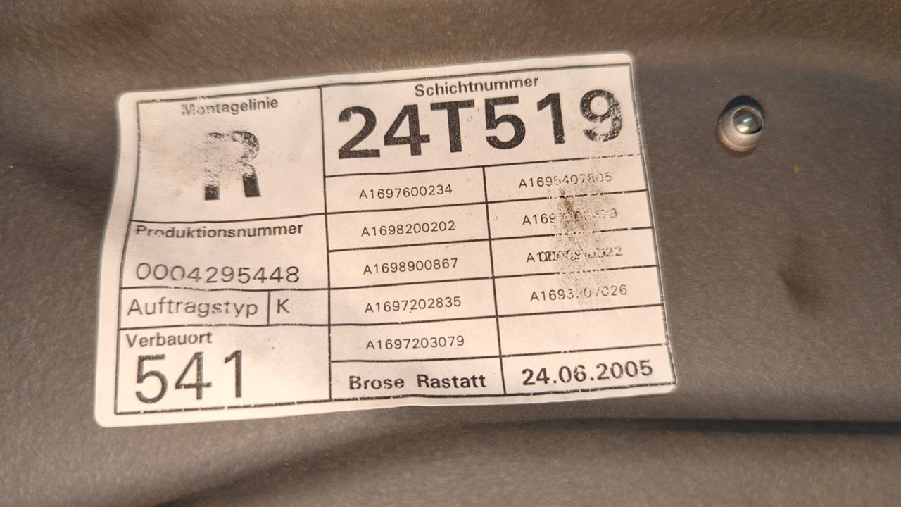 ELEVALUNAS DELANTERO DERECHO MERCEDES-BENZ CLASE A (W169) - vista 6