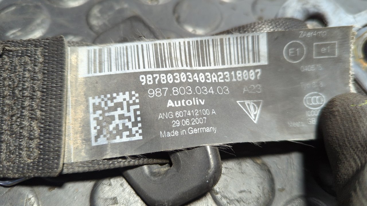 CINTURON DELANTERO DERECHO PORSCHE BOXSTER (TIPO 987) - vista 6
