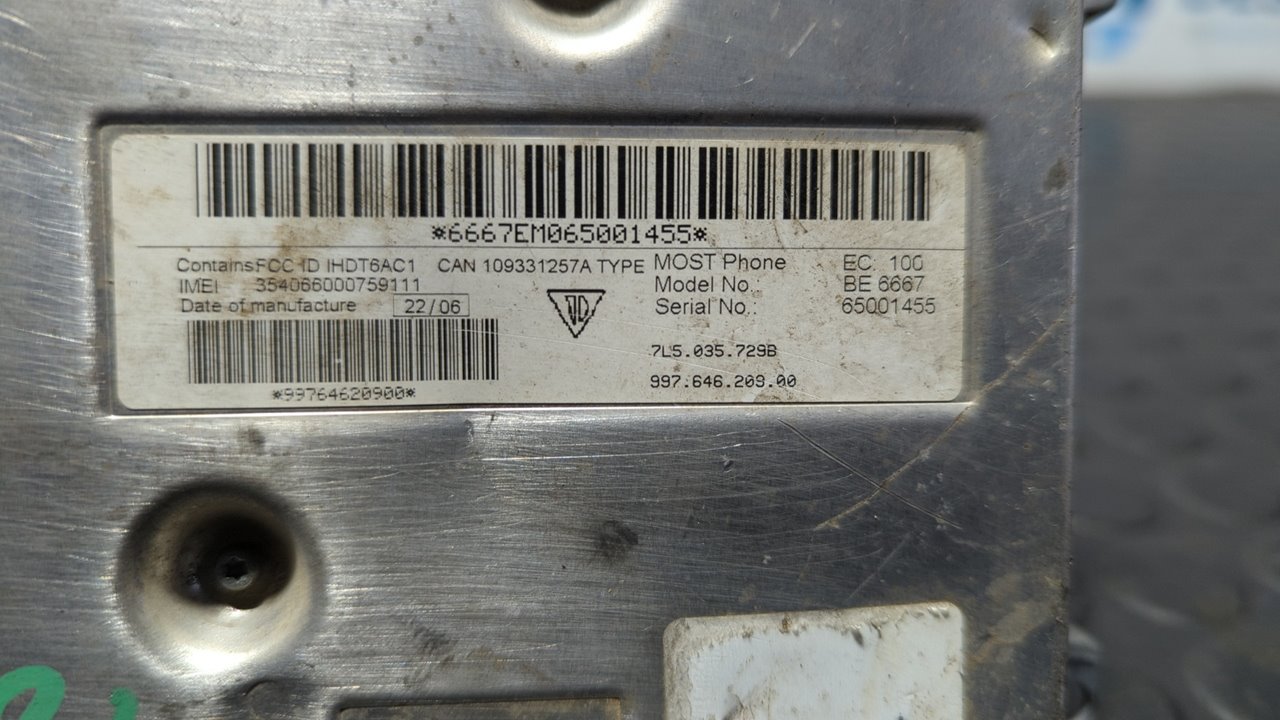 MODULO ELECTRONICO PORSCHE BOXSTER (TIPO 987) - vista 4