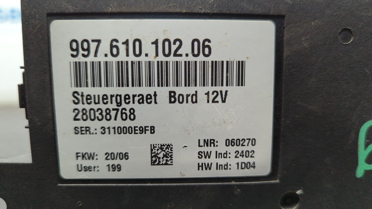 MODULO CONFORT PORSCHE BOXSTER (TIPO 987) - vista 6