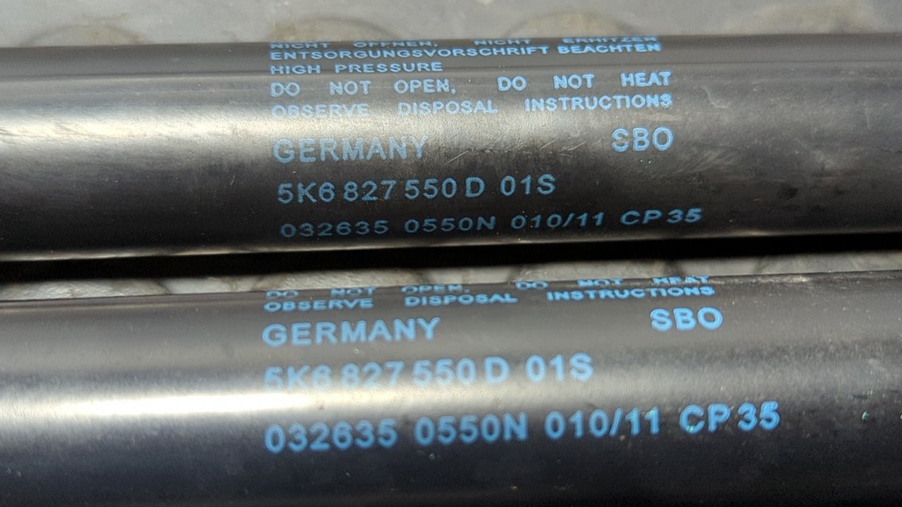 AMORTIGUADORES MALETERO / PORTON VOLKSWAGEN GOLF VI (5K1) - vista 2