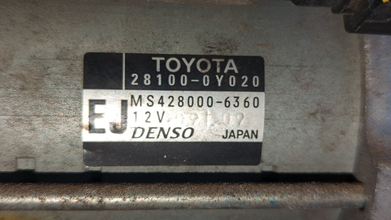 MOTOR ARRANQUE TOYOTA AURIS - vista 2