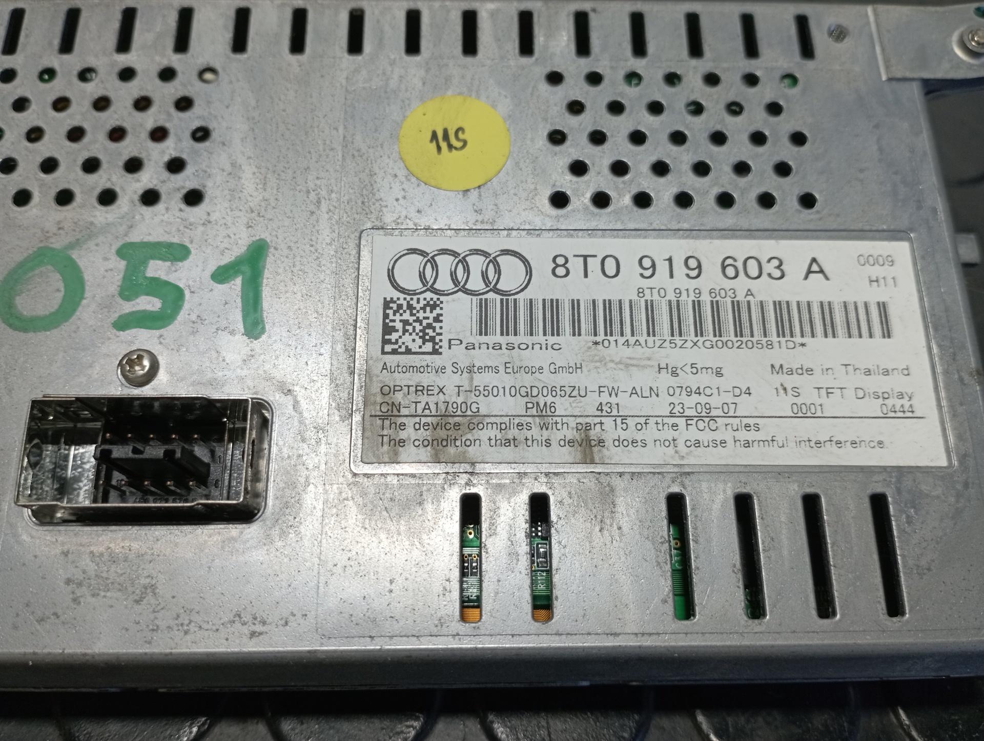 PANTALLA MULTIFUNCION AUDI A4 BER. (B8) - vista 3
