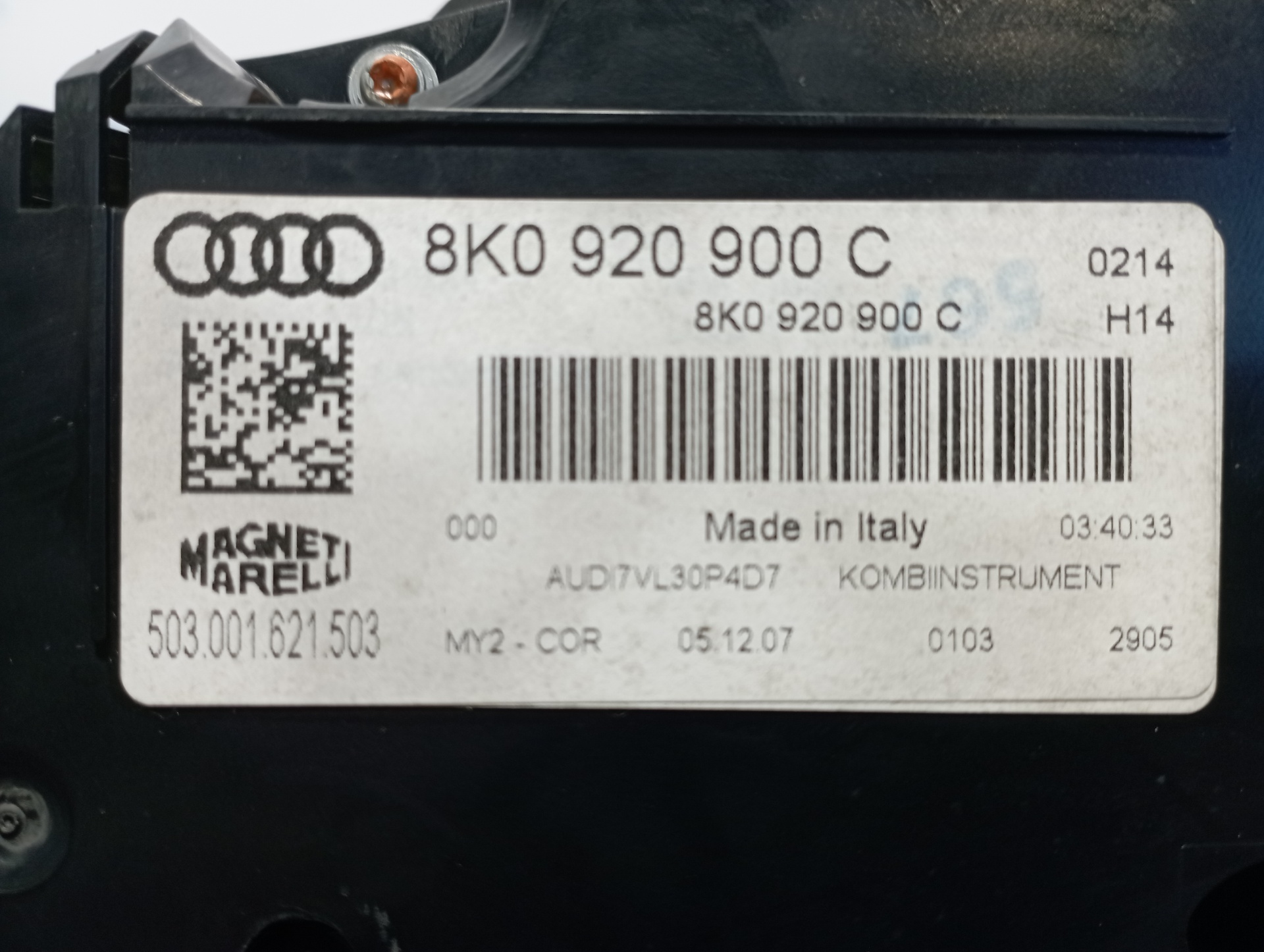 CUADRO INSTRUMENTOS AUDI A4 BER. (B8) - vista 2