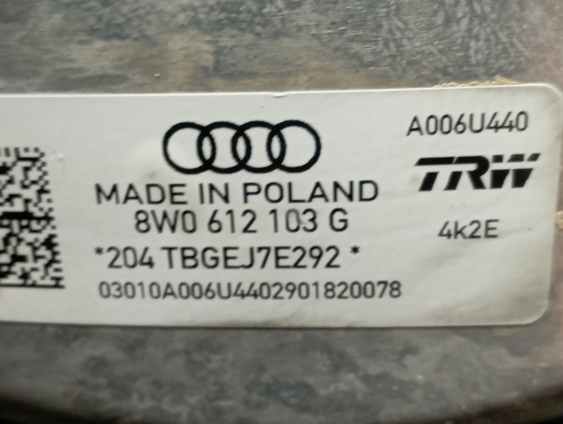 SERVOFRENO AUDI A4 BERLINA (8W2) - vista 3