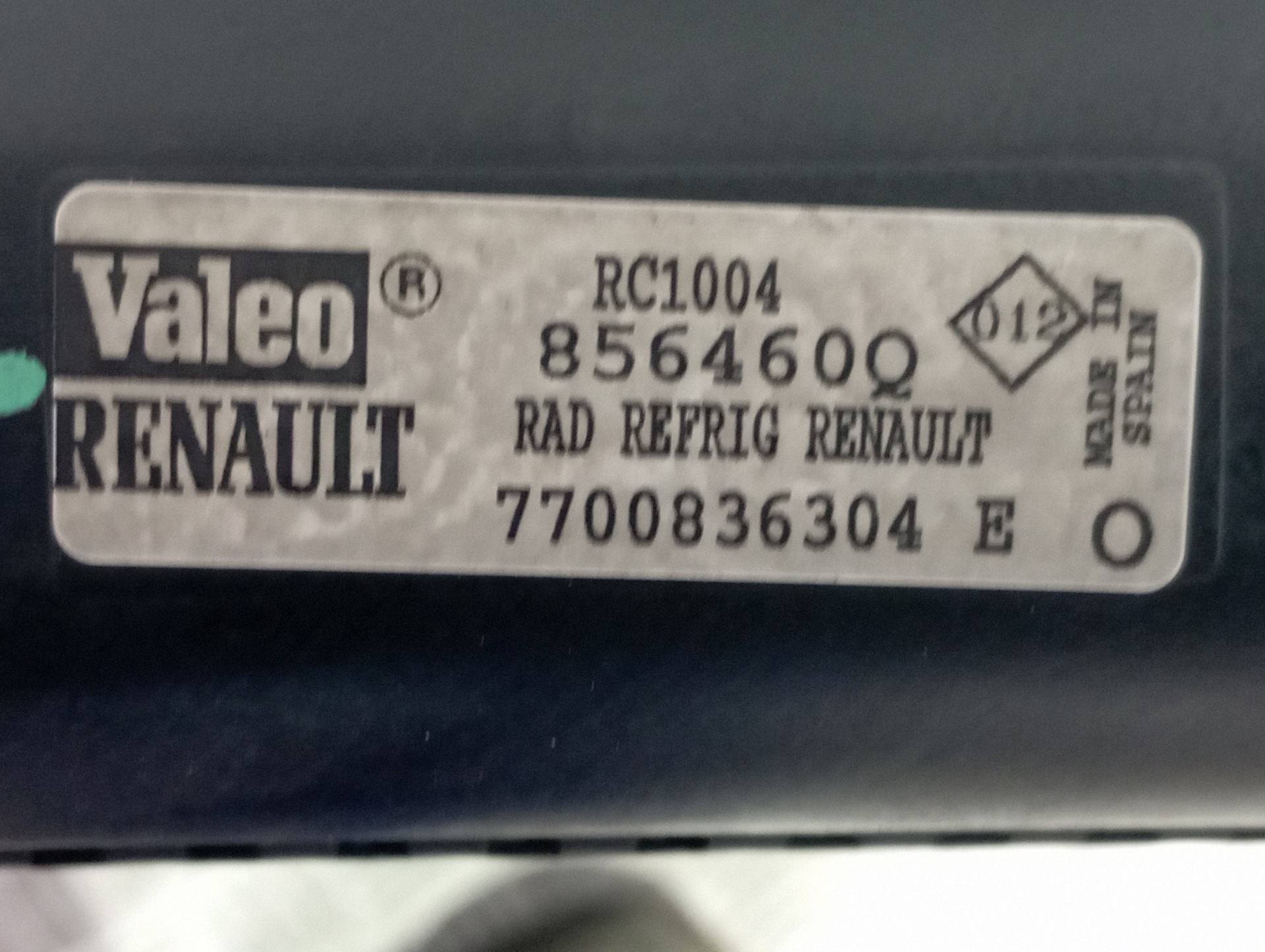 RADIADOR AGUA RENAULT CLIO II FASE I (B/CBO) - vista 2