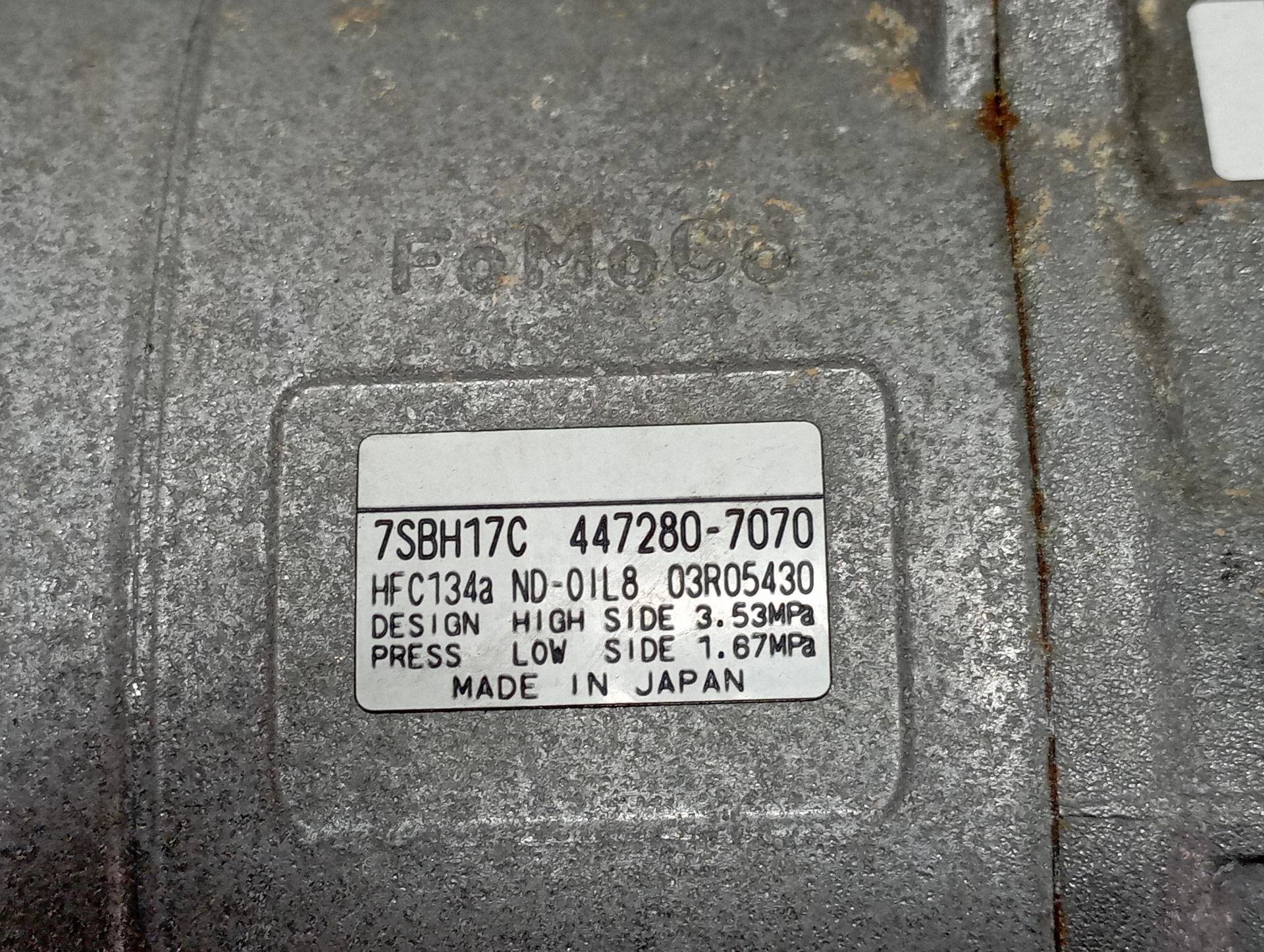 COMPRESOR AIRE ACONDICIONADO FORD C-MAX (CB3) - vista 4