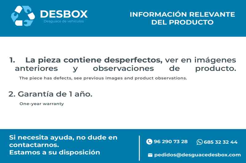 PUERTA TRASERA DERECHA CITROEN C15 - vista 5