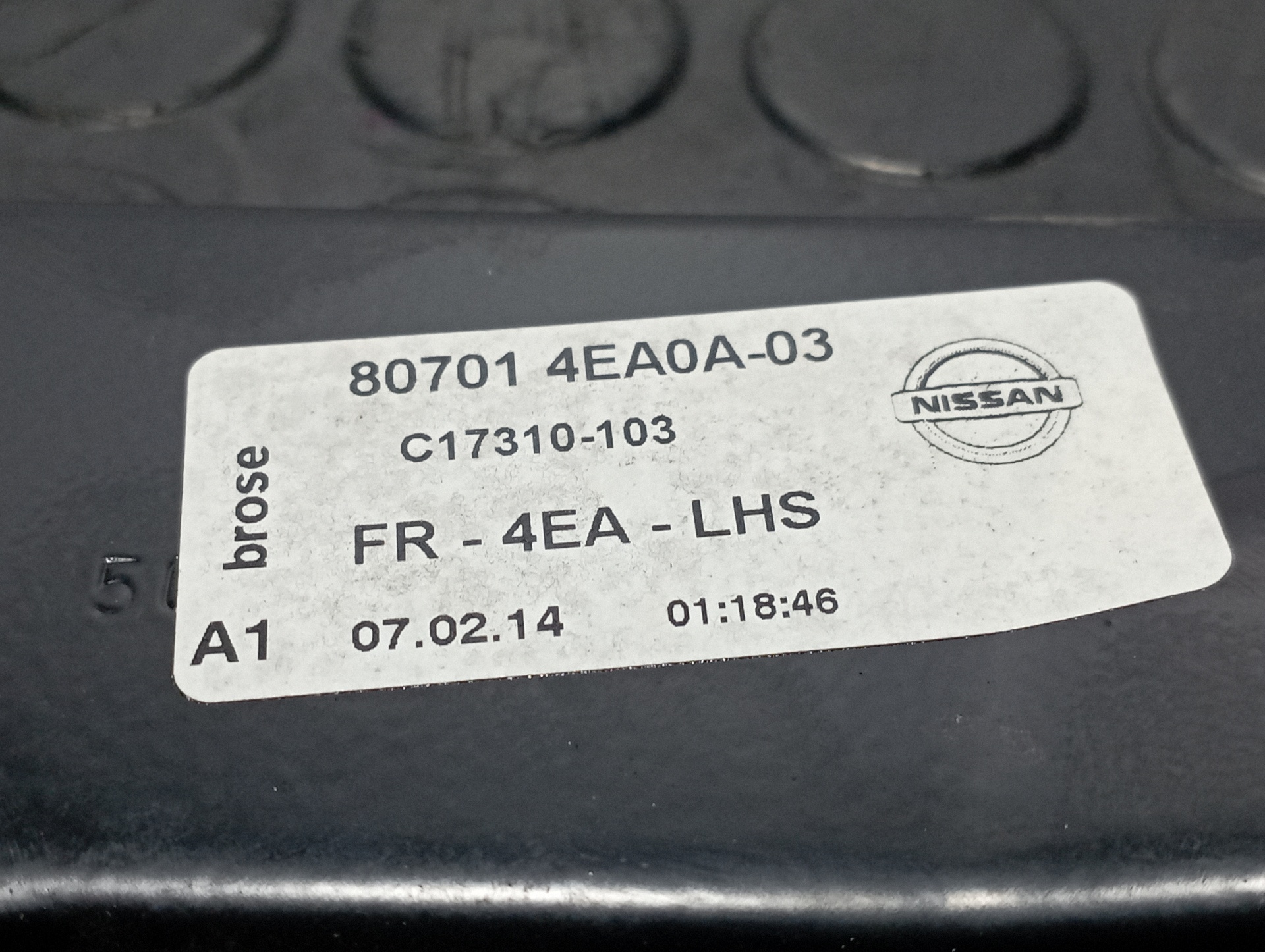 ELEVALUNAS DELANTERO IZQUIERDO NISSAN QASHQAI (J11) - vista 4