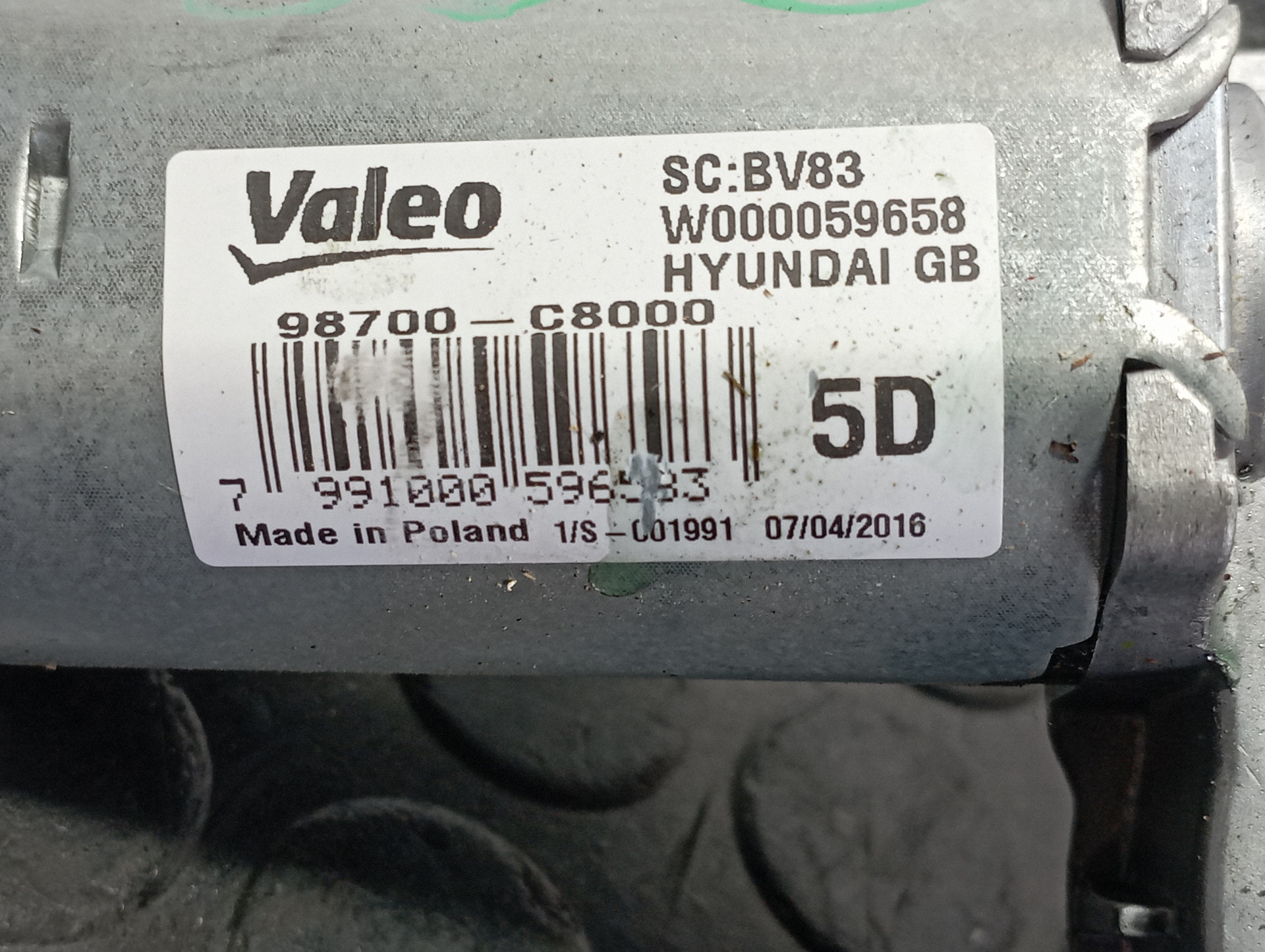 MOTOR LIMPIA TRASERO HYUNDAI I20 ACTIVE - vista 4