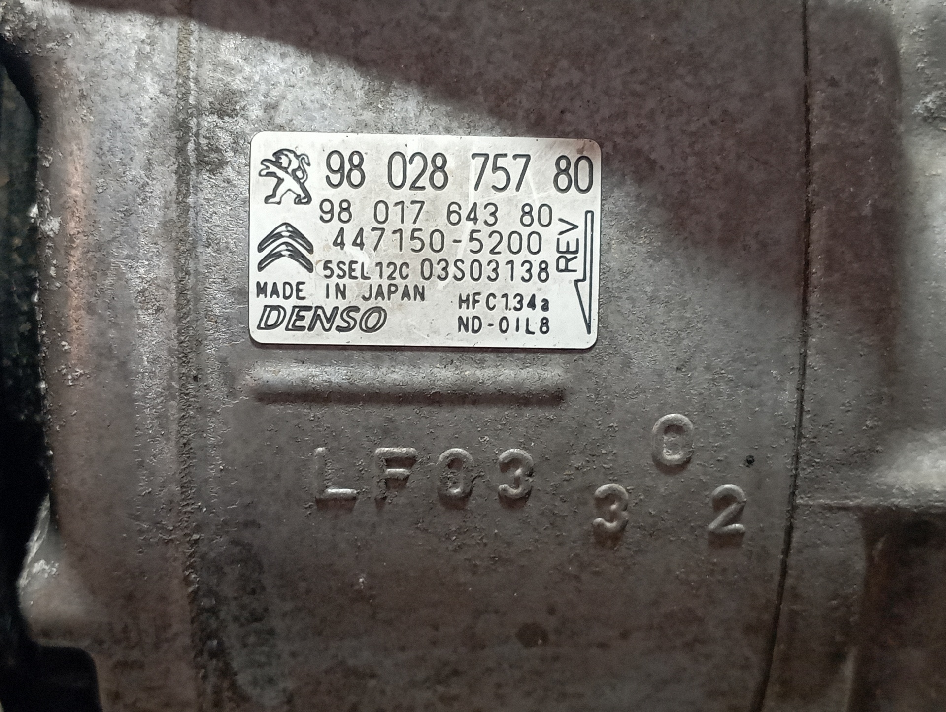 COMPRESOR AIRE ACONDICIONADO PEUGEOT PARTNER - vista 4