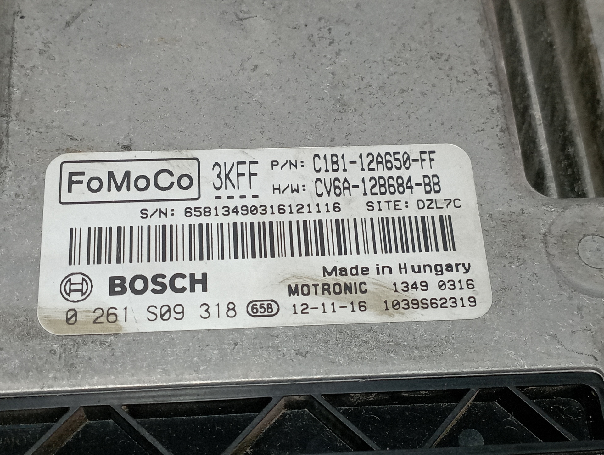 CENTRALITA MOTOR UCE FORD FIESTA (CCN) - vista 4