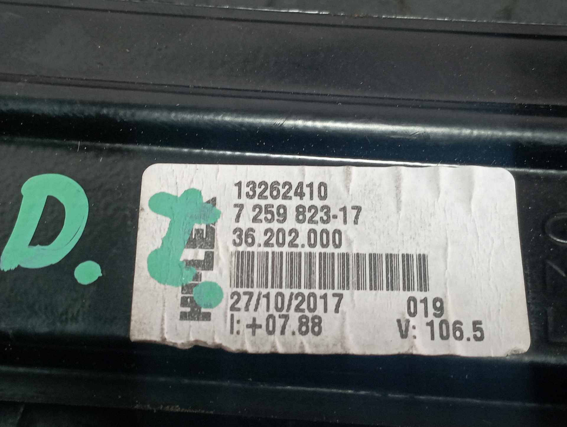 ELEVALUNAS DELANTERO IZQUIERDO BMW SERIE 3 LIM. (F30) - vista 3