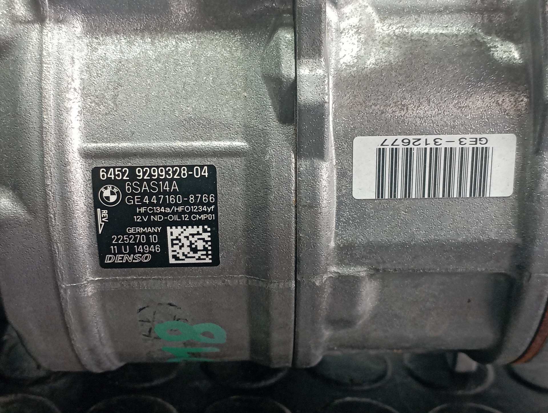 COMPRESOR AIRE ACONDICIONADO BMW SERIE 3 LIM. (F30) - vista 3