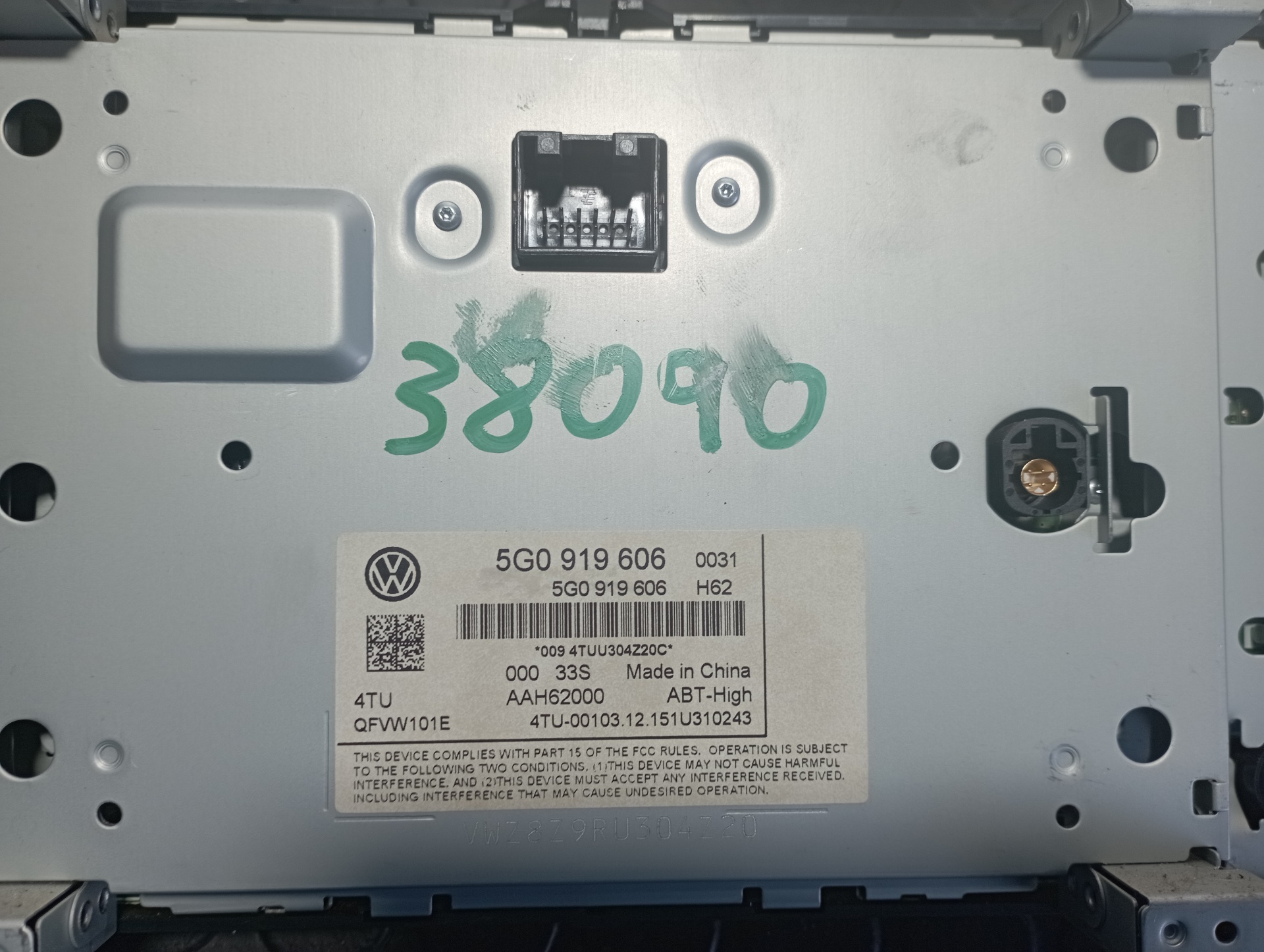 SISTEMA AUDIO / RADIO CD VOLKSWAGEN GOLF VII LIM. (5G1) - vista 3