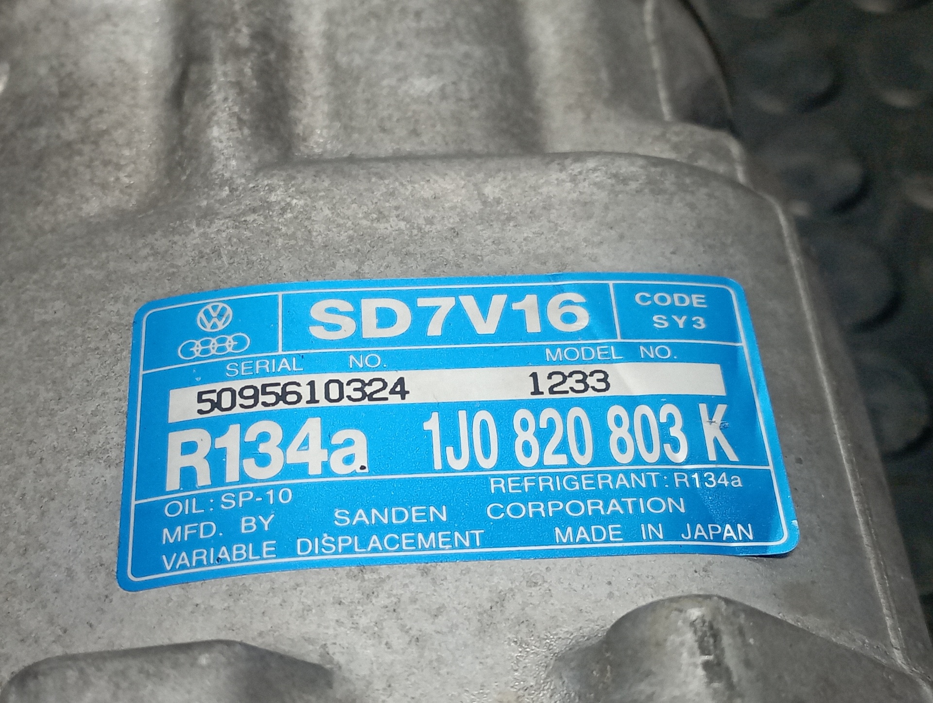 COMPRESOR AIRE ACONDICIONADO SEAT LEON (1M1) - vista 4