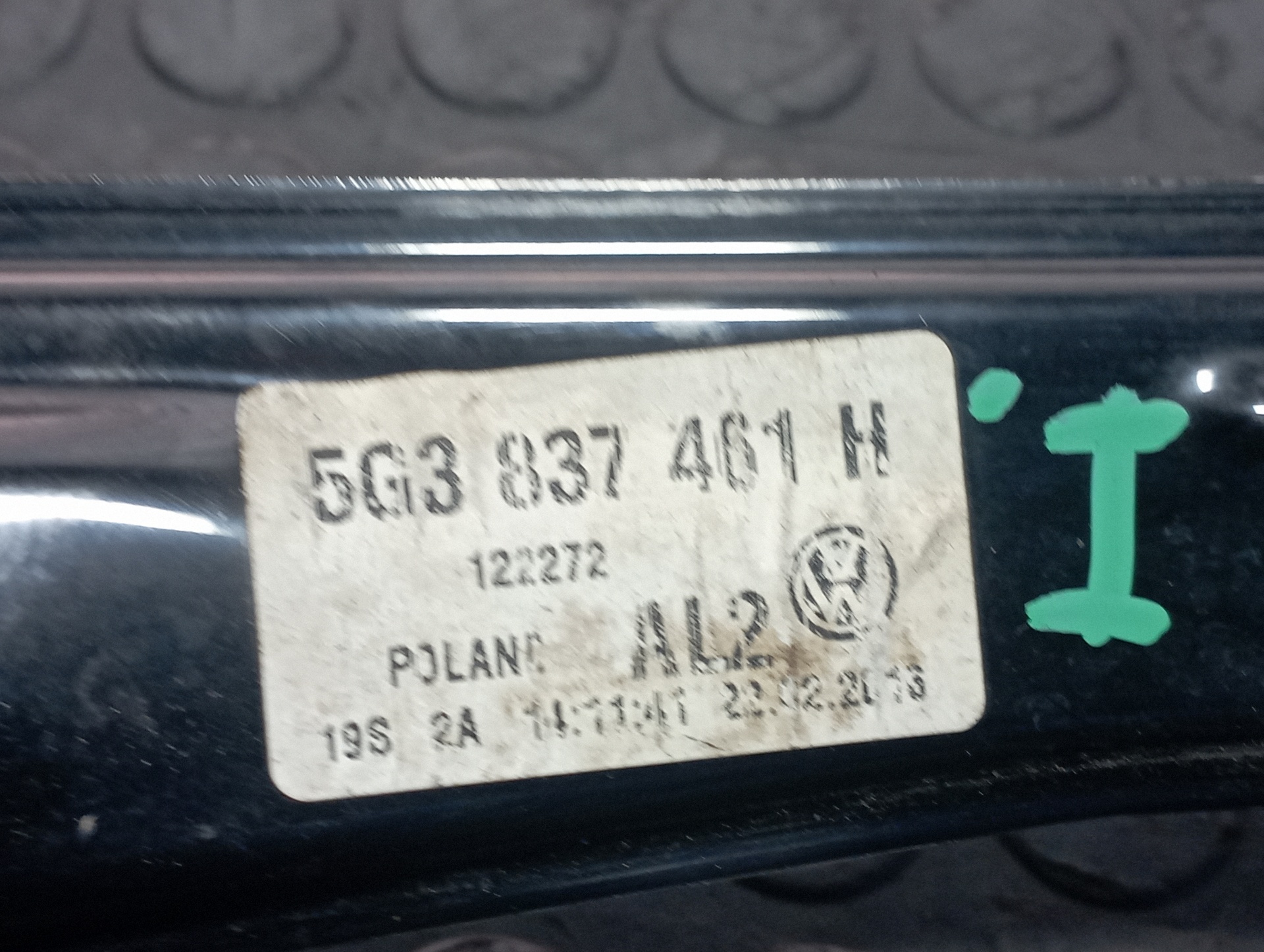 ELEVALUNAS DELANTERO IZQUIERDO VOLKSWAGEN GOLF VII LIM. (5G1) - vista 2