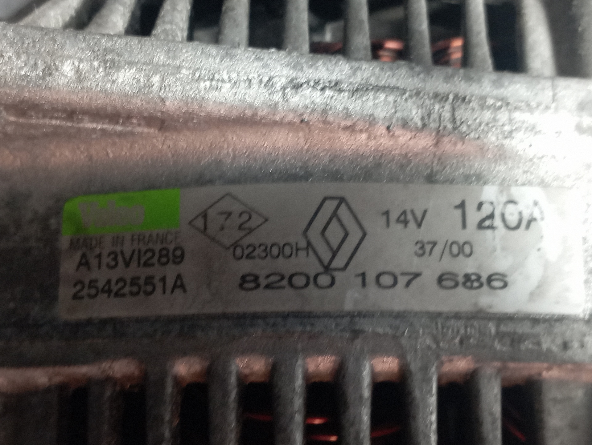 ALTERNADOR RENAULT SCENIC RX4 (JA0) - vista 6