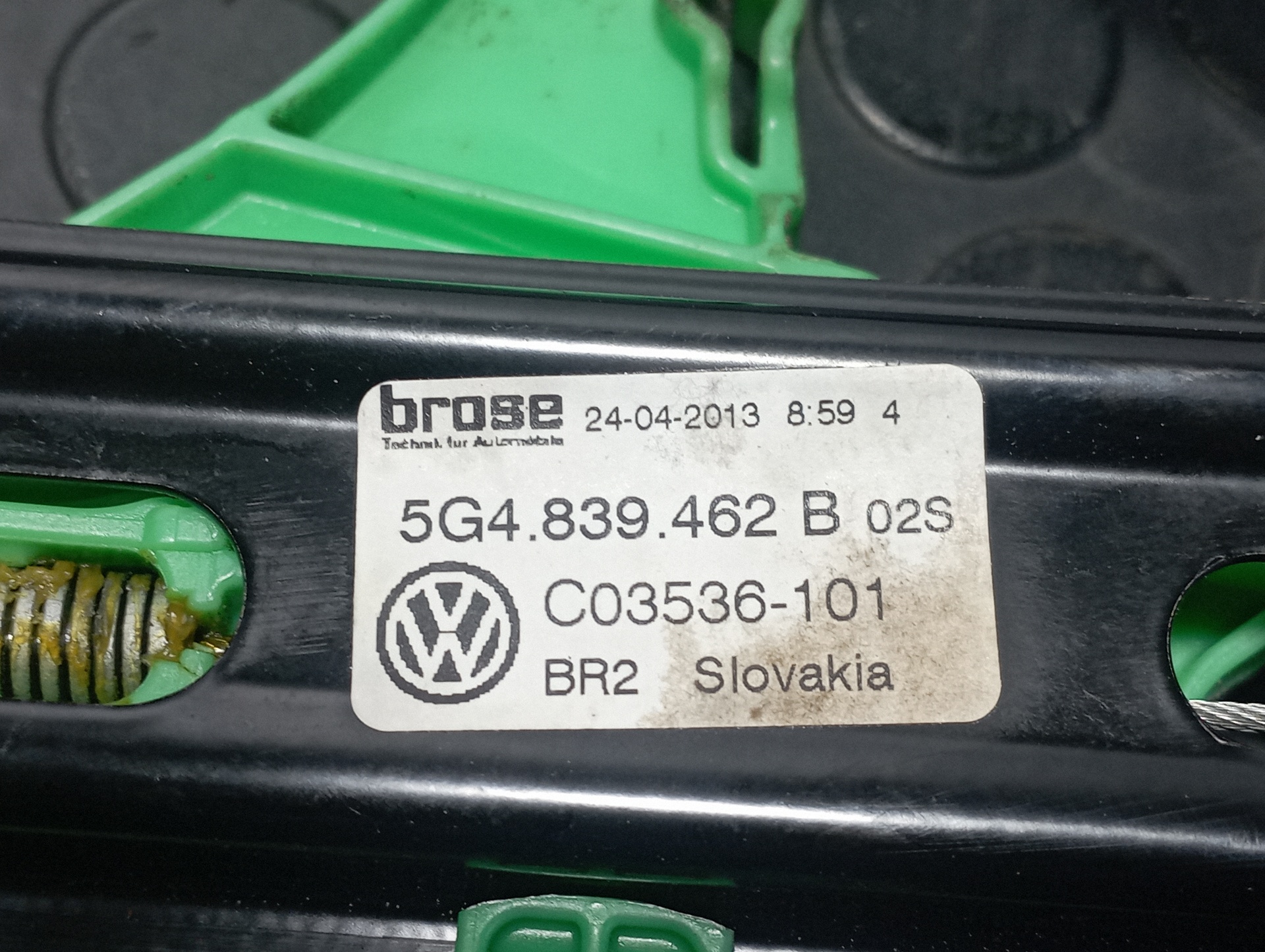 ELEVALUNAS TRASERO DERECHO VOLKSWAGEN GOLF VII LIM. - vista 2