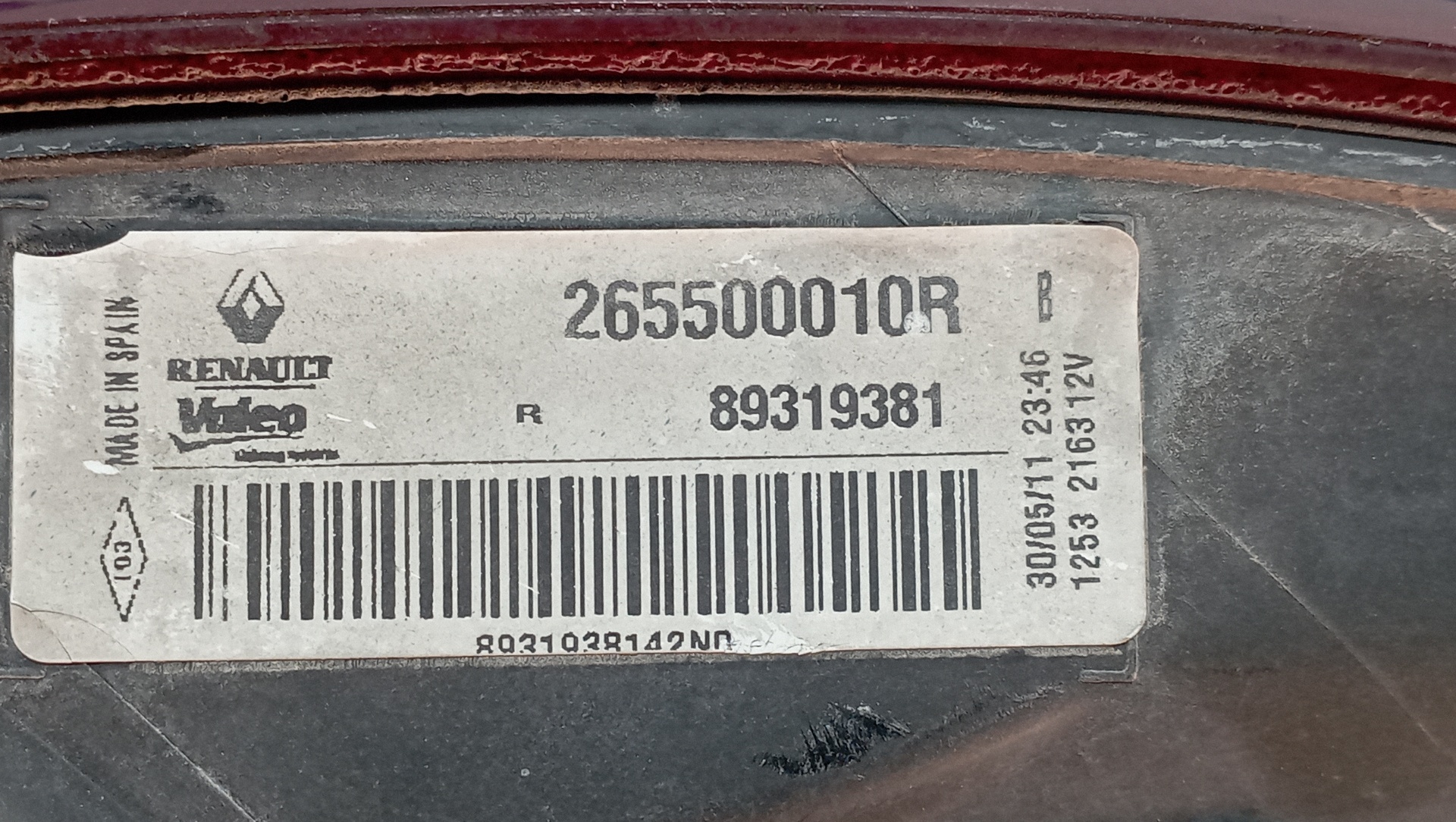PILOTO TRASERO DERECHO RENAULT MEGANE III SPORT TOURER - vista 4