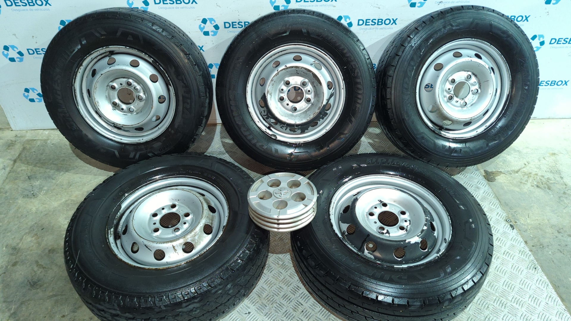 JUEGO LLANTAS PEUGEOT BOXER CAJA CERR. TECHO ELEVADO (BAT.3450)(335)(2007 =>)
