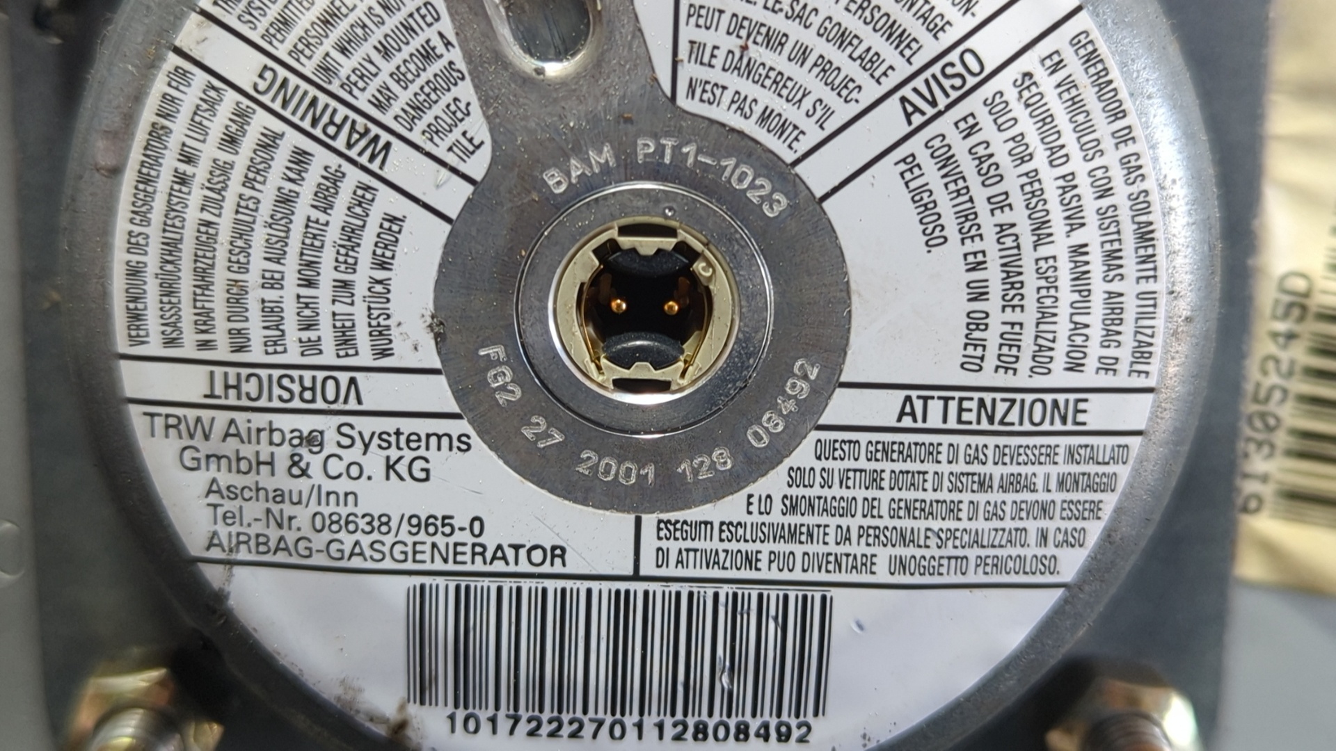 AIRBAG DELANTERO IZQUIERDO SKODA FABIA (6Y2/6Y3) - vista 2