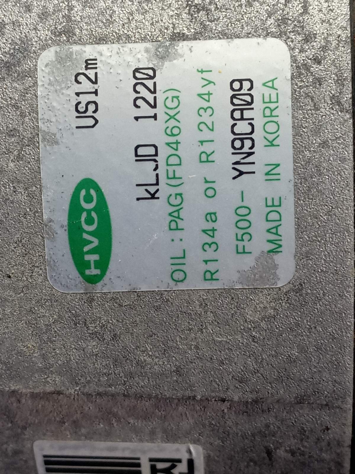 Recambio de COMPRESOR AIRE ACONDICIONADO para HYUNDAI IX20 D4FC referencia OEM IAM F500YN9CA09 - BLANCO 3